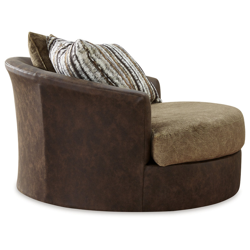 Malahn Upholstered Swivel Accent Chair