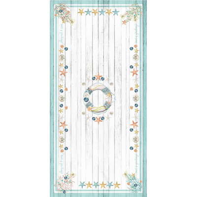 Coastal Christmas Geometric Tablecloth