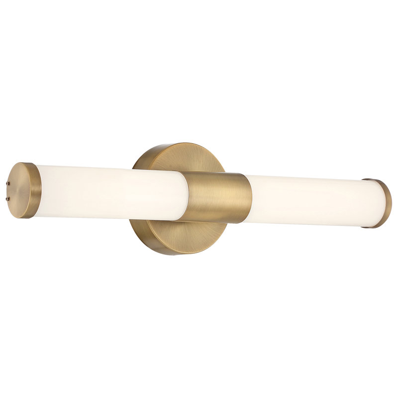 Dimmable LED Vanity Light, Antique Brushed Brass