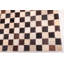 Tapis brun en cuir de vache patchwork 4 pi 1 po x 6 pi 0 po