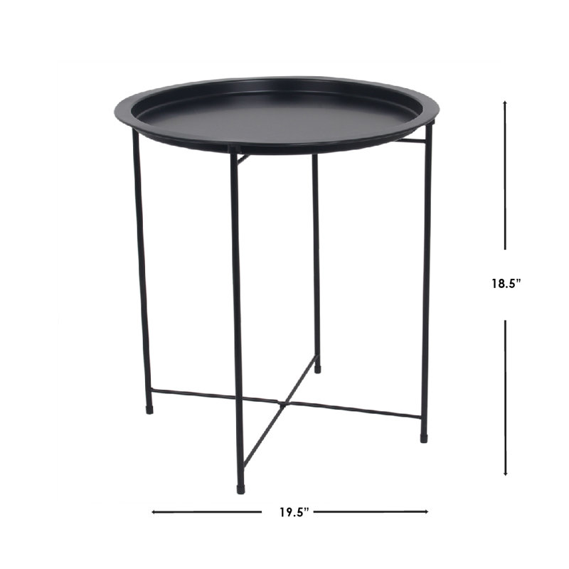  Table de bout à plateau supérieur, Noir