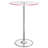 Thea LED Bar Table Chrome And Clear