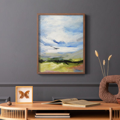 Around the Clouds IV Framed Print - Solid Wood