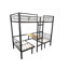 Lit mezzanine avec ensembles de table transformables en lits superposés-1755196657