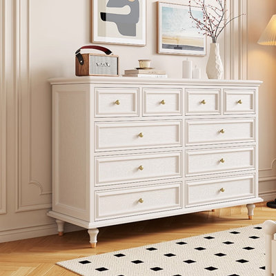 White Solid + Manufactured Wood Accent Cabinet