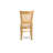 3 Piece Dining Table Set for Small Spaces Contains a Round Dining Room Table with Pedestal and 2 Linen Fabric Upholstered Chairs, 30x30 Inch, Oak-1814906210-1814906211