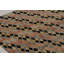 Rug & Kilim’S Modern Rug In Black, Charcoal And Gold Diamond Geometric Pattern
