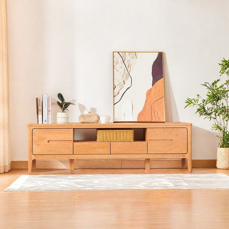 Meuble télé simple, Brun, 78.74"