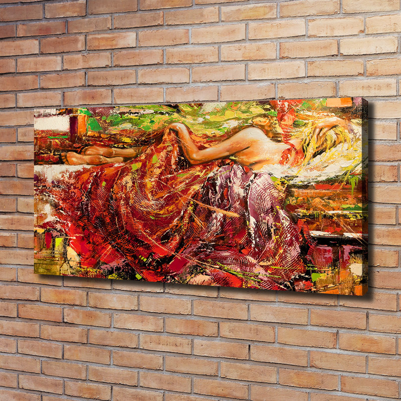 Sleeping Woman - Wrapped Canvas Print