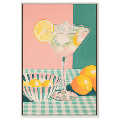 Toile «Lemon Slice Drink» par Art Remedy