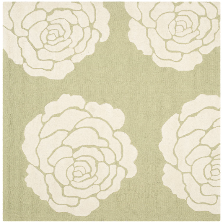 Cannen Hand Tufted Wool Floral Rug