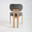 Plush Chenile Fabric Dining Chairs-828703647