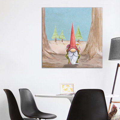 Gnoming Around I by Hugo Edwins - Wrapped Canvas Print