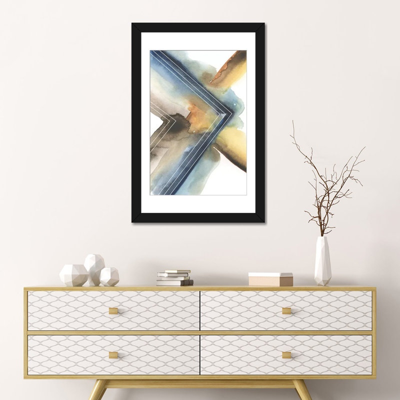 «Cassini II», reproduction sur toile, H 24 po x l 16 po x P 1 po, Papier d'art encadré noir, Blanc