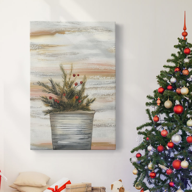 Art des Fêtes de Noël - Toile tendue avec châssis DCCxxxix, H 18 po x l 12 po
