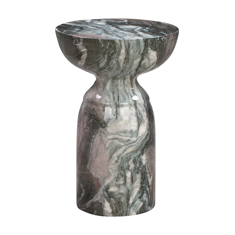 End Table, Grey Marble