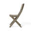 2 chaises de salle à manger pliantes en bois gris, To & Water, capacité de 400 lb, gris