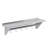 12 in. x 48 in. Stainless Steel Wall Mounted Pot Rack with Shelf and 6 Double Sided Hooks