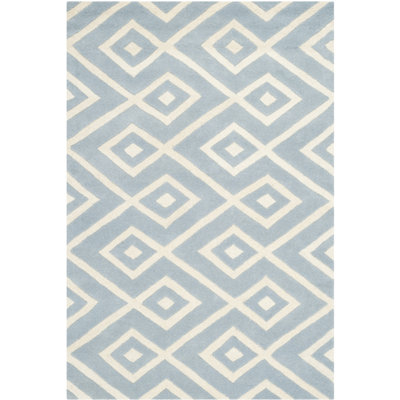 Huth Geometric Wool Hand Woven Area Rug
