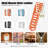 Foldable Wall-mounted Step Ladder, Attic Stair