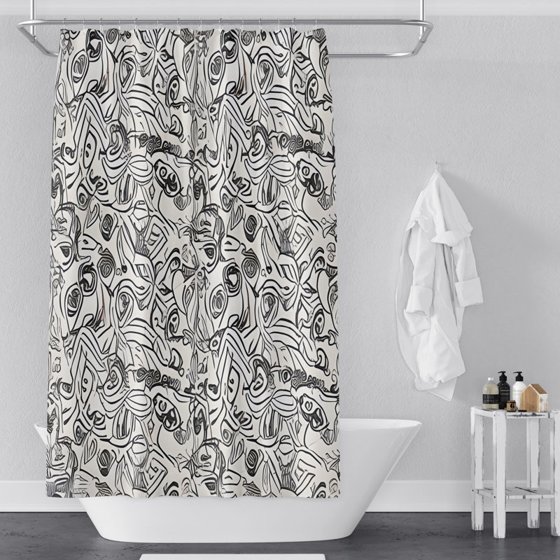 Rideau de douche Arfon, H 93 po x l 70 po
