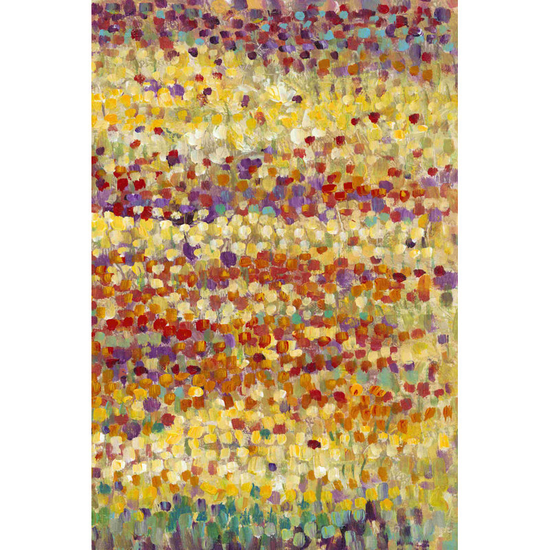 «Tulips In Bloom II» par Tim Otoole - reproduction d'art sur toile tendue, H 36 po x l 24 po