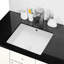Lavabo de salle de bain rectangulaire avec trop-plein Classic Design