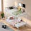 Lits peu encombrants avec rangement, lit moderne en métal blanc pour la maison