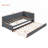 Upholstered Daybed with Trundle, No Box Spring Needed, Linen Fabric, Space-Saving and Durable-754002838