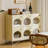 Modern Beige Manufacted Wood Sideboard