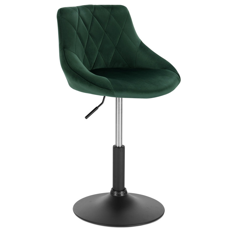 Blasco Swivel Adjustable Height Stool, Dark Green