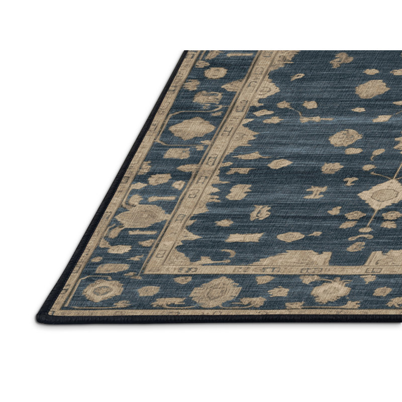 Tapis gris lavable à la machine, Rectangulaire 3 pi x 5 pi