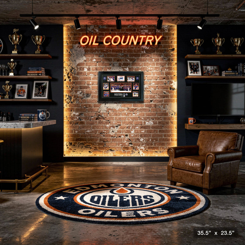 Collage encadré des Edmonton Edmonton Oilers