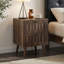 Table de chevet en bois avec 2 tiroirs (ensemble de 2)