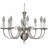 8-Light Indoor Brushed Nickel Classic/Traditional Candelabra Chandelier-11801599