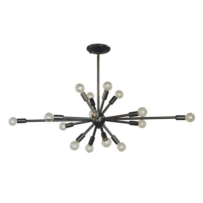 Lustre 16 lumières Frizzell par George Oliver