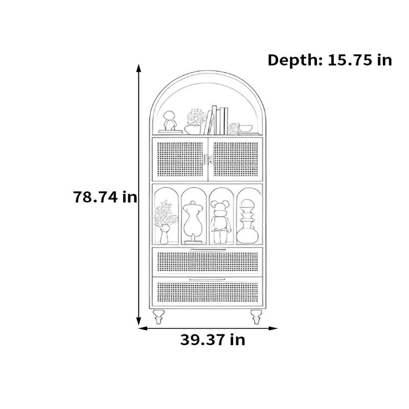 Bibliothèque de style américain, H 78,74 po x l 39,37 po x P 15,75 po, Noir