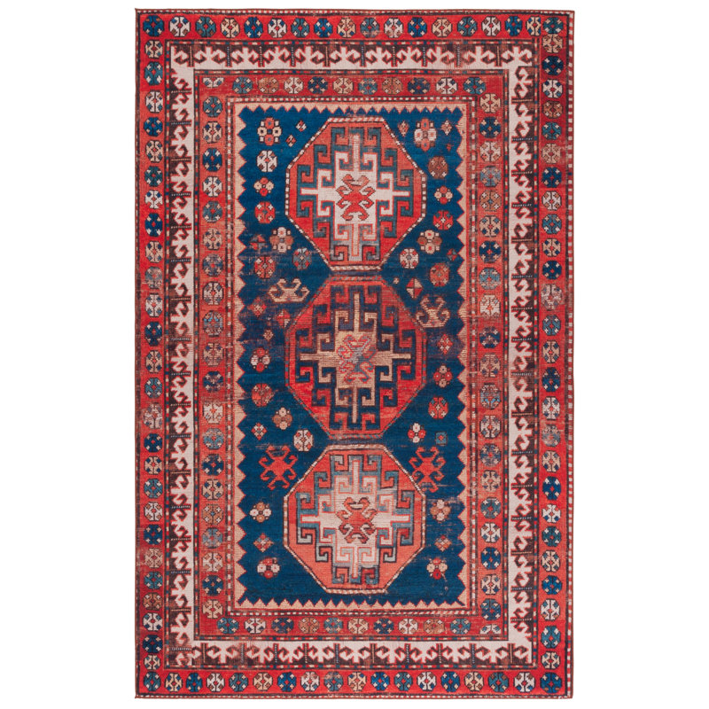 Annliese Performance Machine Washable Oriental Rug, Rectangle 6' x 9'