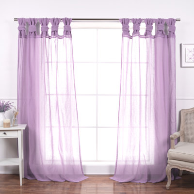 Tenggarong Semi Sheer Curtain Panel Pair