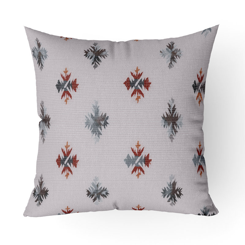 Sedona Sparkle Indoor/Outdoor 16x16, Square 16", Gray/Red