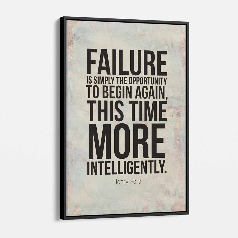 Art textuel sur toile, "Flennory", H 16 po x l 12 po, Cadre noir