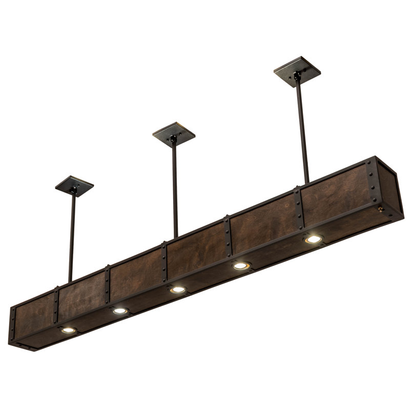 Luminaire suspendu en bois 72 po L 72 po Giradeau
