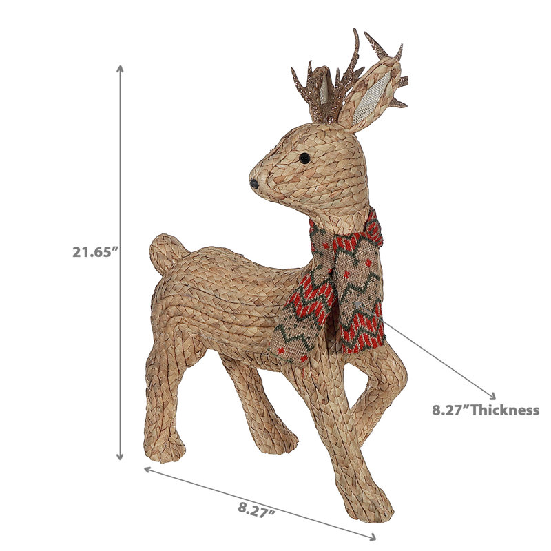 Décoration de Noël Ihcasadecor, H 20 po x l 8 po x P 8 po