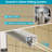 50"-54" W x 72" H Framed Double Sliding Shower Door in Chrome with Double Handles and with Clear Glass-59250625