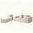 Convertible Corduroy Sectional Couch With Ottoman & Pillows, Modular L Shaped Sleeper Sofa, Boneless Cloud Couch For Living Room Furniture-1068938555