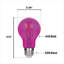 Ampoules DEL à filament omnidirectionnel A19 roses, 4,5 W (équivalent 40 W), culot moyen (E26), lot de 2-134877178-134877179