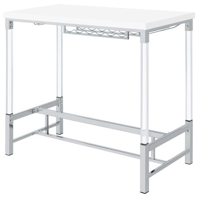 Javyon Bar Height 47.25" Dining Table by Wrought Studio