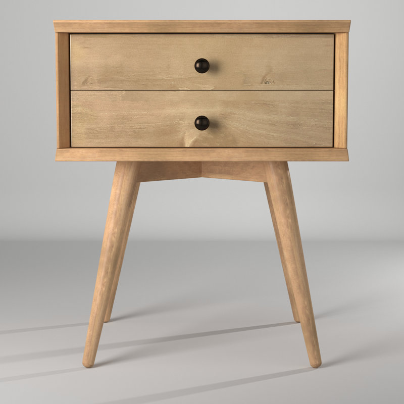 18'' W Nightstand, Honey Oak