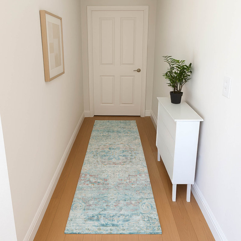 Premium Machine Washable Marasco AMF1636 Global Rug, Runner 2'3" x 7'6"