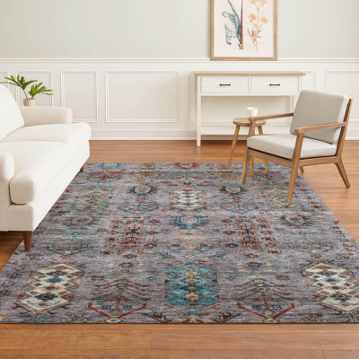 Premium Machine Washable Mayfield AMF2047 Global Rug